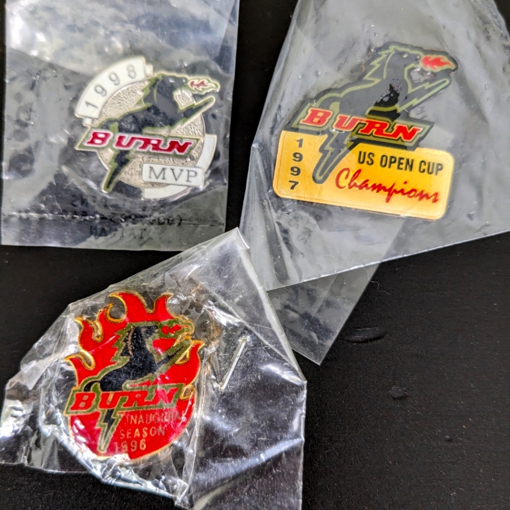 Lot Of 3 NEW BURN Collectible Pins